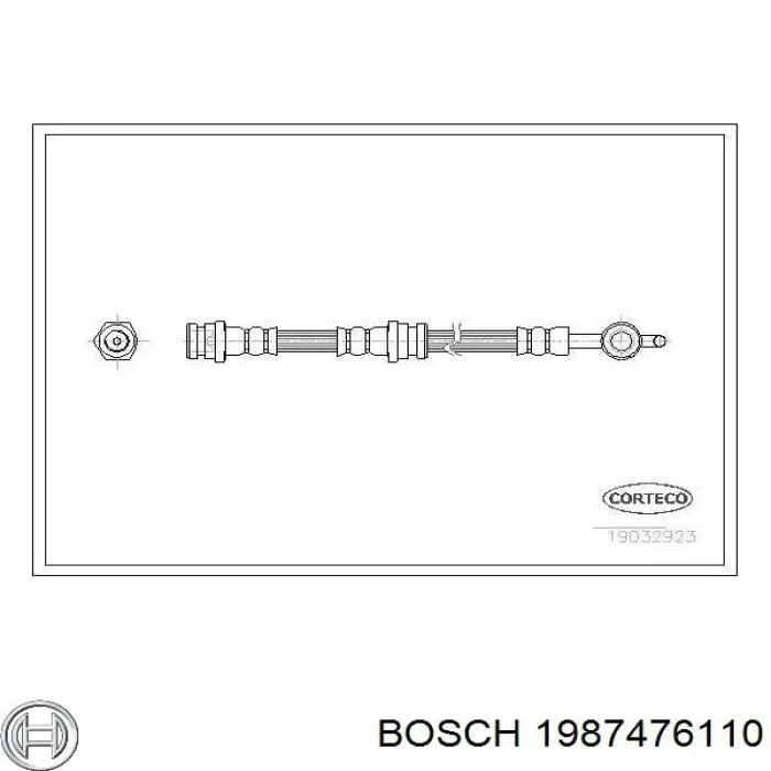 Compre 1987476110 Bosch Mangueira do freio dianteira