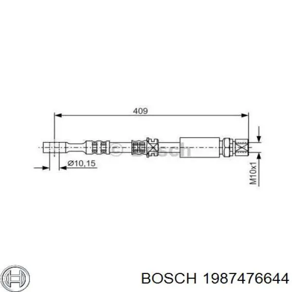 Mangueira do freio dianteira Bosch 1987476644 preço, a partir de 14,07 USD