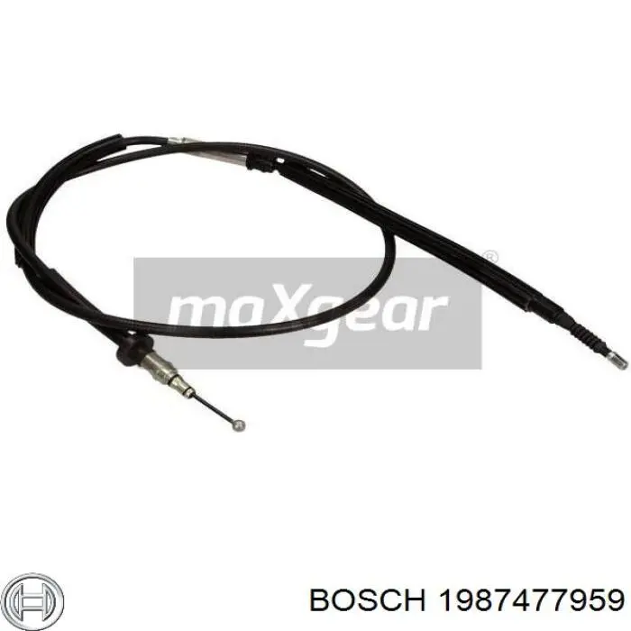 Compre 1987477959 Bosch Cabo traseiro direito/esquerdo do freio de estacionamento