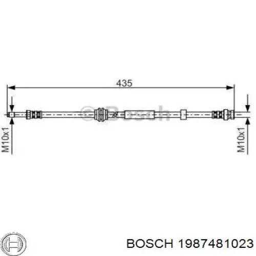 1987481023 Bosch Mangueira do freio dianteira