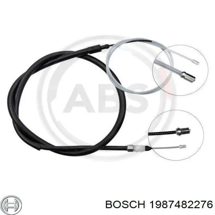 Compre 1987482276 Bosch Cabo traseiro direito/esquerdo do freio de estacionamento