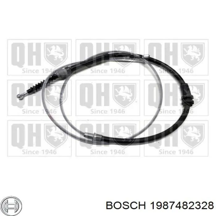 Compre 1987482328 Bosch Cabo traseiro direito/esquerdo do freio de estacionamento