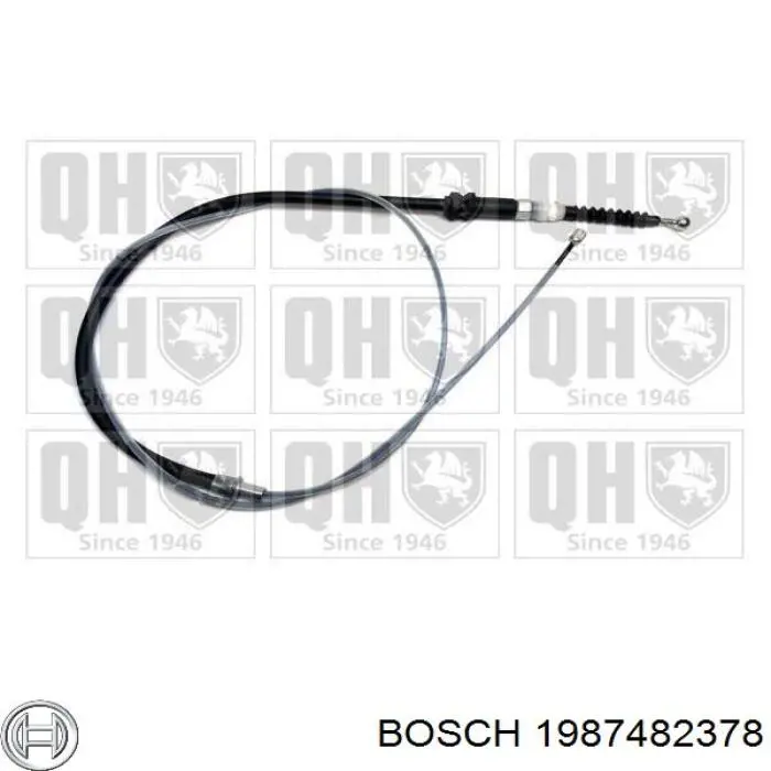 Compre 1987482378 Bosch Cabo traseiro direito/esquerdo do freio de estacionamento