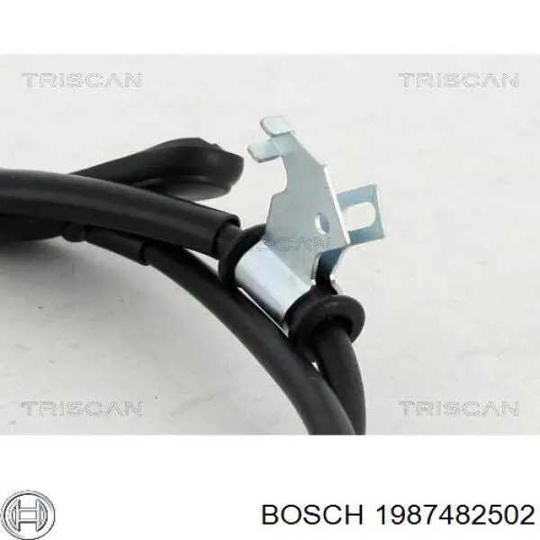 1987482502 Bosch Cabo do freio de estacionamento traseiro direito