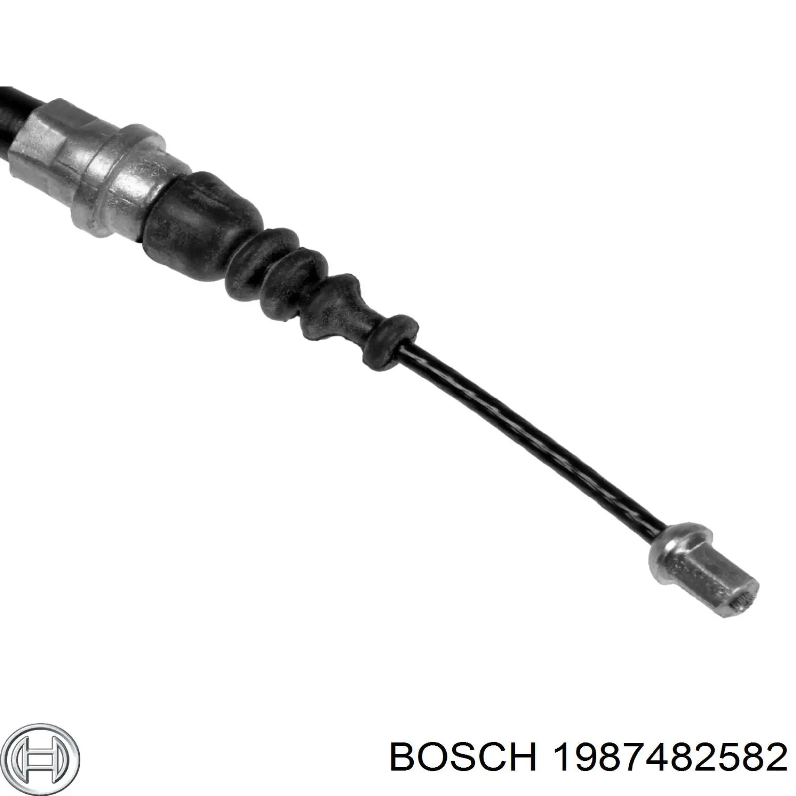 Compre 1987482582 Bosch Cabo do freio de estacionamento traseiro esquerdo