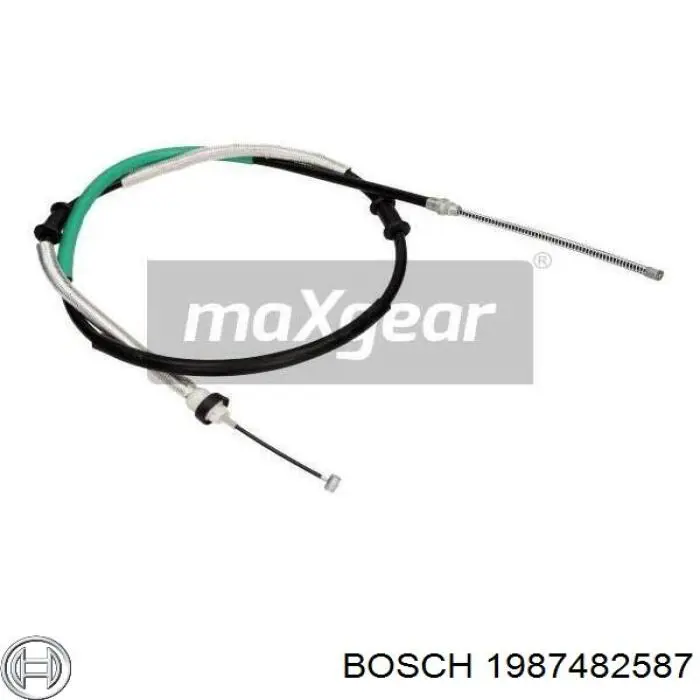 Cabo do freio de estacionamento traseiro direito Bosch 1987482587 preço, a partir de 25,47 USD