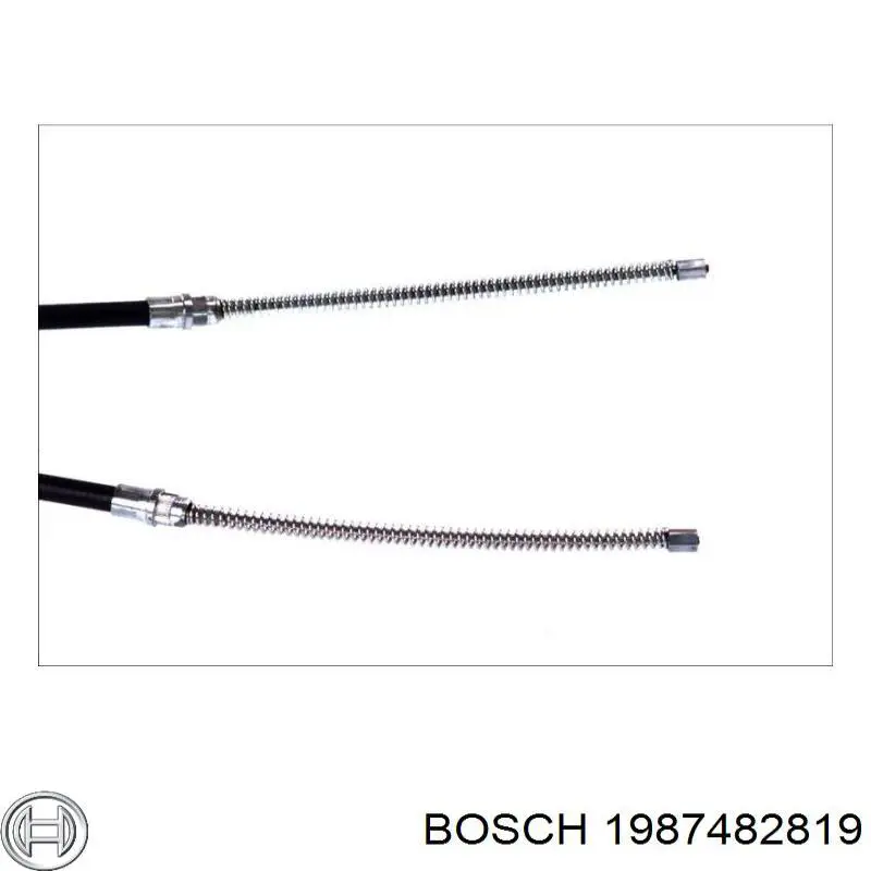 Cabo do freio de estacionamento traseiro direito Bosch 1987482819 preço, a partir de 51,20 USD