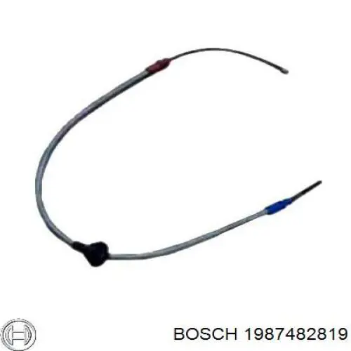 1987482819 Bosch Cabo do freio de estacionamento traseiro direito