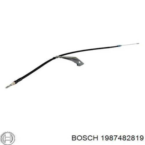 Compre 1987482819 Bosch Cabo do freio de estacionamento traseiro direito