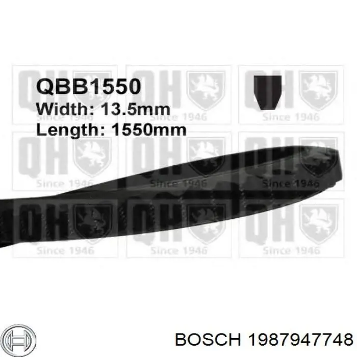 Correia dos conjuntos de transmissão 1987947748 Bosch