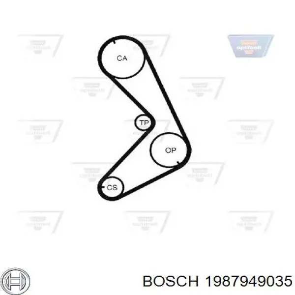 Compre 1987949035 Bosch Correia do mecanismo de distribuição de gás