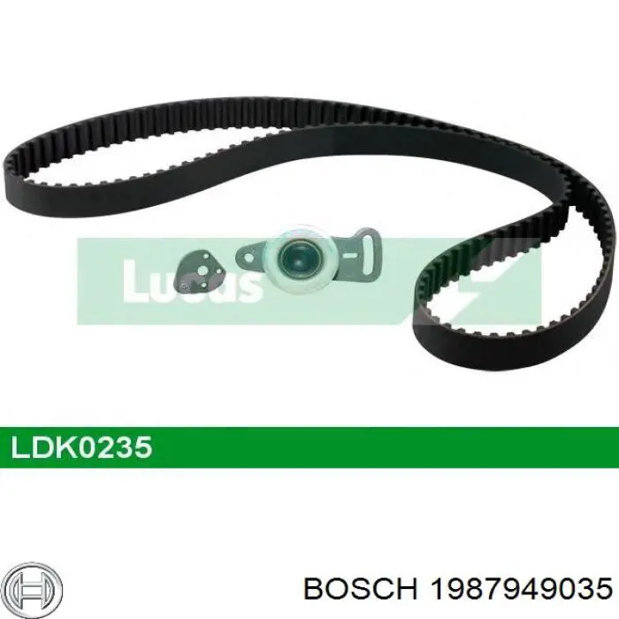 1987949035 Bosch Correia do mecanismo de distribuição de gás