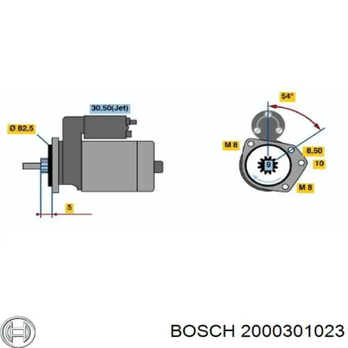 140500 Cargo Bucha do motor de arranco