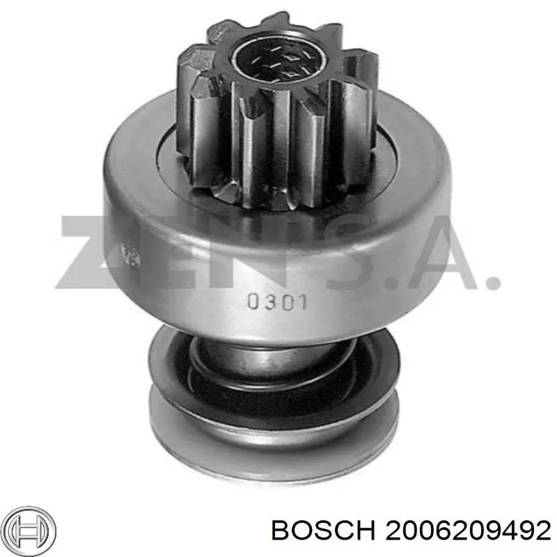 2006209492 Bosch Roda-livre do motor de arranco
