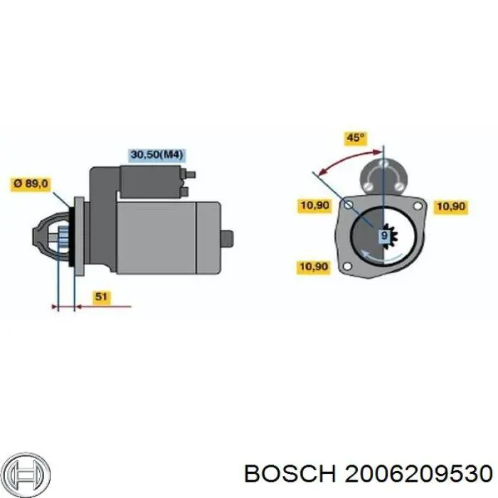 Roda-livre do motor de arranco Bosch 2006209530