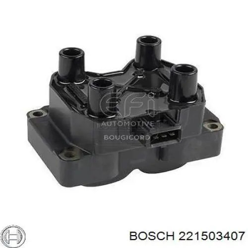 Bobina de ignição 221503407 Bosch