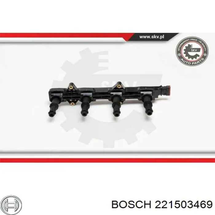 Bobina de ignição Bosch 221503469