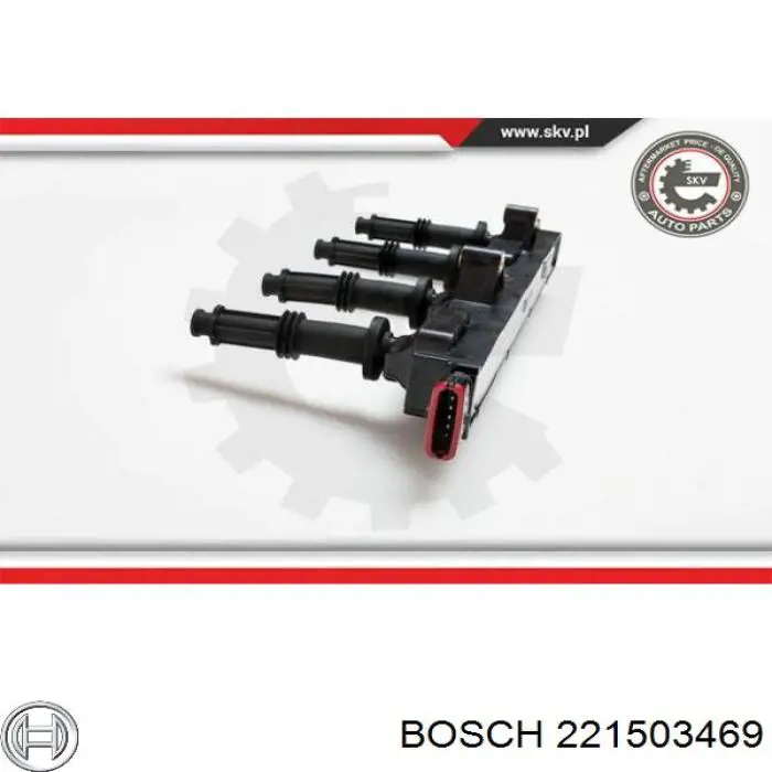 Compre 221503469 Bosch Bobina de ignição