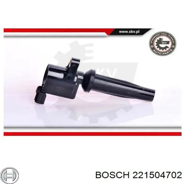 Bobina de ignição 221504702 Bosch