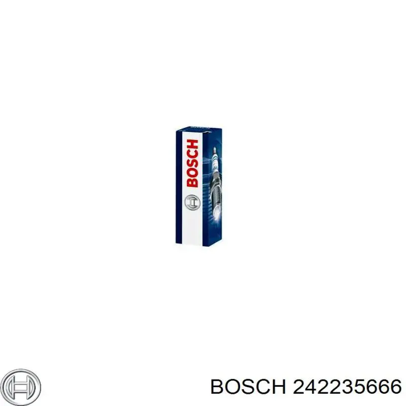 Vela de ignição 242235666 Bosch