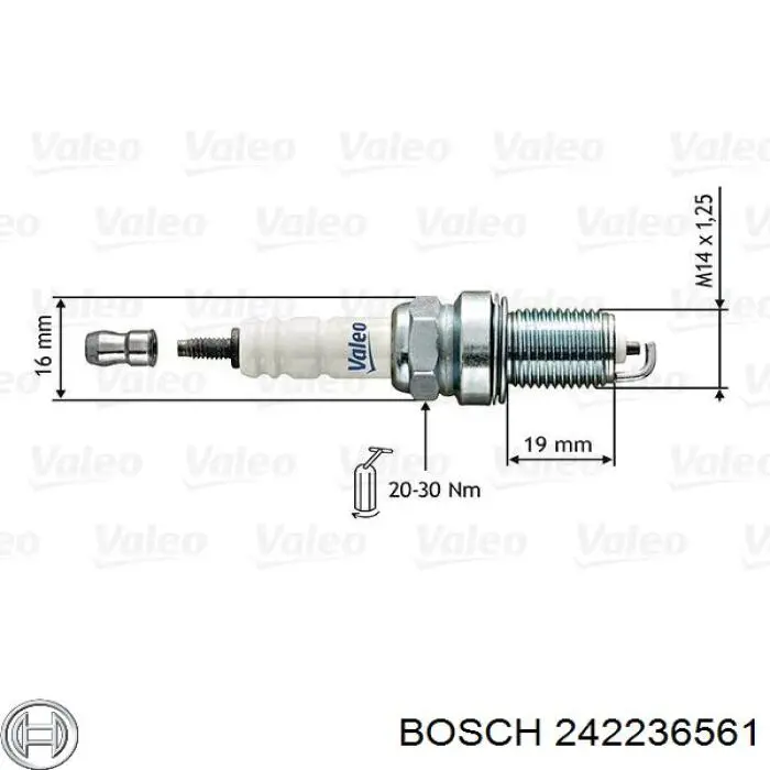 Compre 242236561 Bosch Vela de ignição