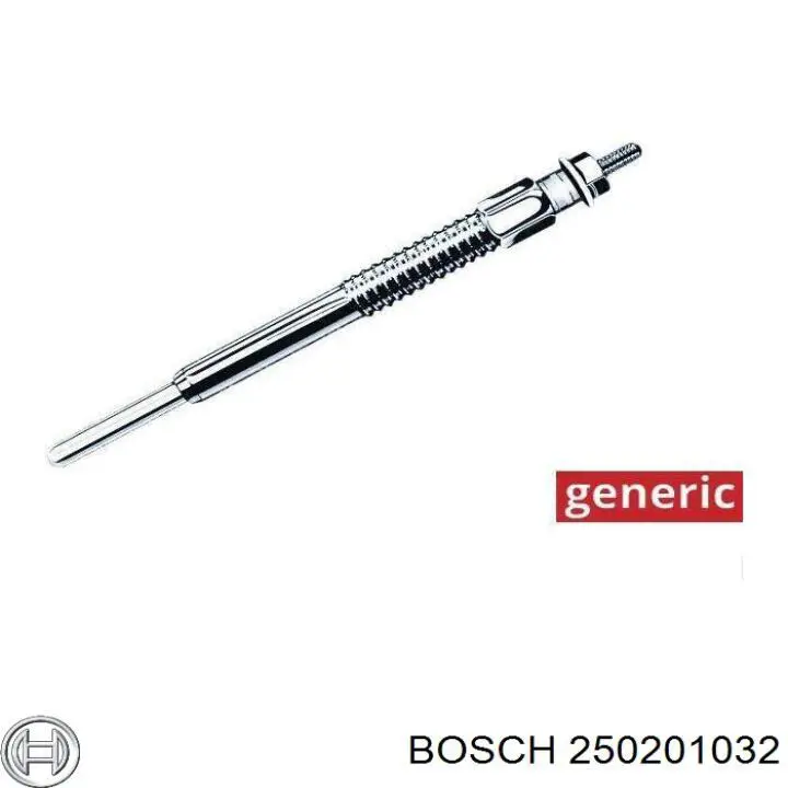 Vela de incandescência Bosch 250201032 preço, a partir de 13,30 USD