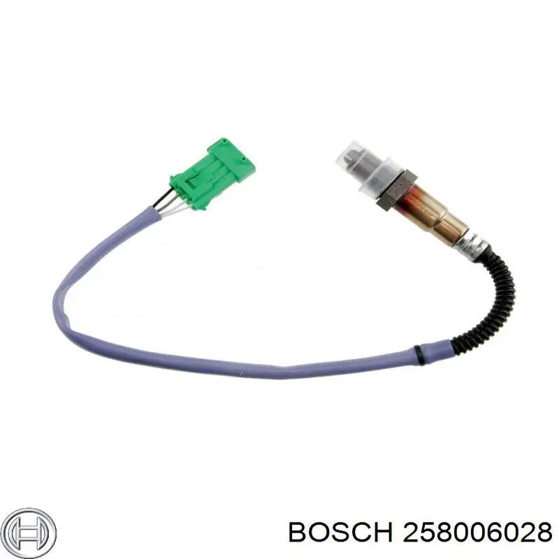 Sonda lambda, sensor direito de oxigênio até o catalisador Bosch 258006028 preço, a partir de 49,66 USD