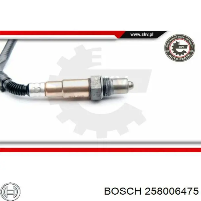 Sonda lambda, sensor de oxigênio depois de catalisador Bosch 258006475 preço, a partir de 68,10 USD