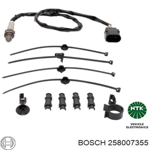 258007355 Bosch Sonda lambda, sensor de oxigênio até o catalisador