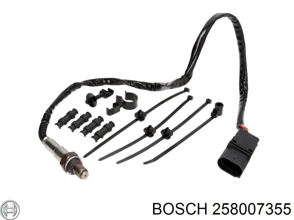 Compre 258007355 Bosch Sonda lambda, sensor de oxigênio até o catalisador
