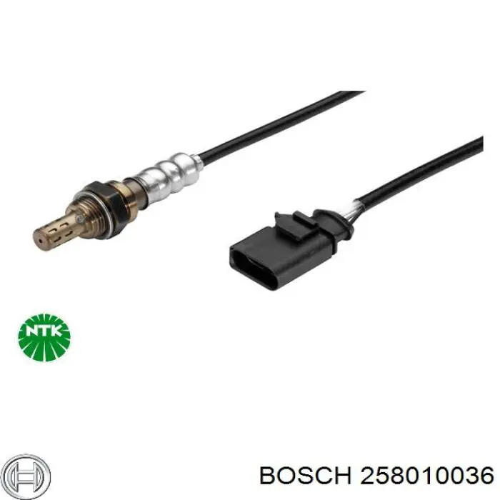 258010036 Bosch Sonda lambda, sensor de oxigênio depois de catalisador