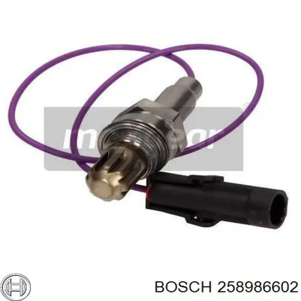 258986602 Bosch Sonda lambda, sensor de oxigênio até o catalisador