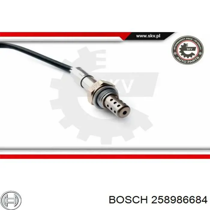 258986684 Bosch Sonda lambda, sensor de oxigênio até o catalisador