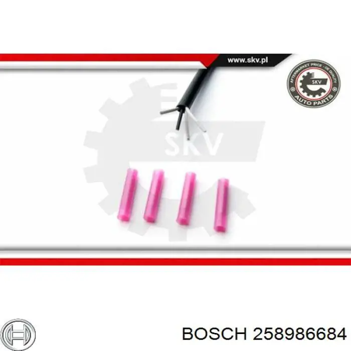 Compre 258986684 Bosch Sonda lambda, sensor de oxigênio até o catalisador