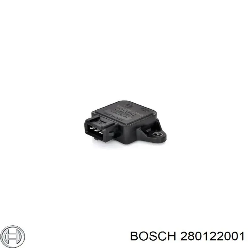 Sensor de posição da válvula de borboleta (potenciômetro) 280122001 Bosch