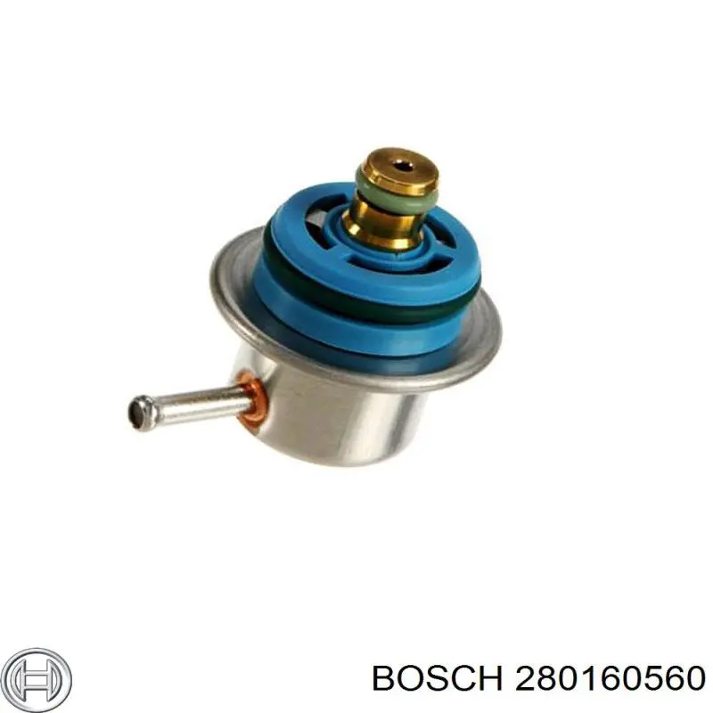 Compre 280160560 Bosch Regulador de pressão de combustível na régua de injectores