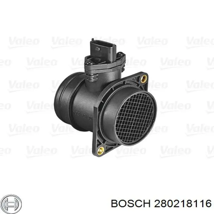 280218116 Bosch Sensor de fluxo (consumo) de ar, medidor de consumo M.A.F. - (Mass Airflow)
