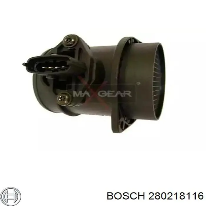 Compre 280218116 Bosch Sensor de fluxo (consumo) de ar, medidor de consumo M.A.F. - (Mass Airflow)