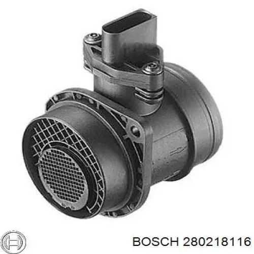 Sensor de fluxo (consumo) de ar, medidor de consumo M.A.F. - (Mass Airflow) Bosch 280218116 preço, a partir de 63,05 USD