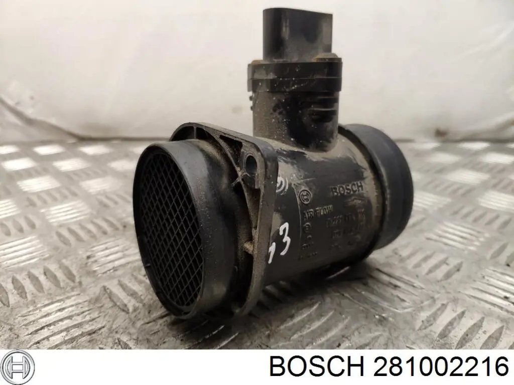 Sensor de fluxo (consumo) de ar, medidor de consumo M.A.F. - (Mass Airflow) 281002216 Bosch