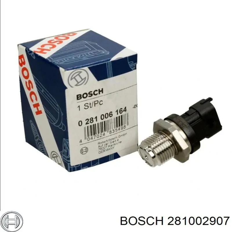 281002907 Bosch Regulador de pressão de combustível na régua de injectores