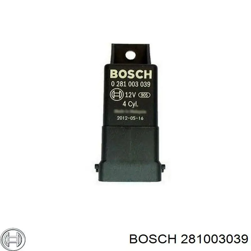 281003039 Bosch Relê das velas de incandescência