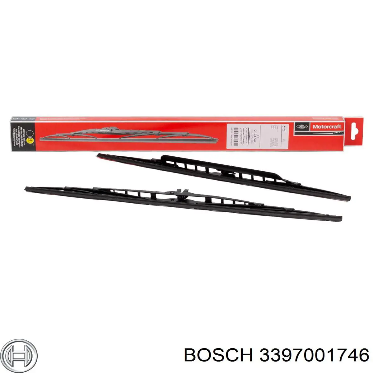 3397001746 Bosch Limpa-pára-brisas do pára-brisas de passageiro