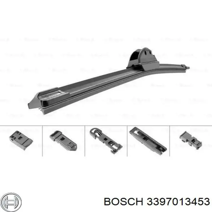 Compre 3397013453 Bosch Limpa-pára-brisas do pára-brisas, kit de 2 un.