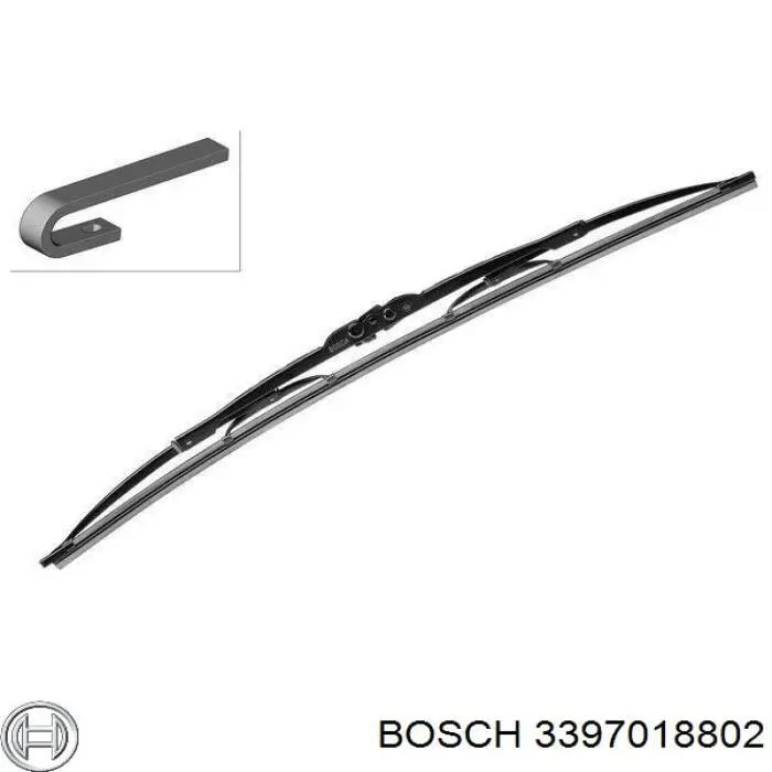 Limpa-pára-brisas de vidro traseiro Bosch 3397018802 preço, a partir de 12,72 USD