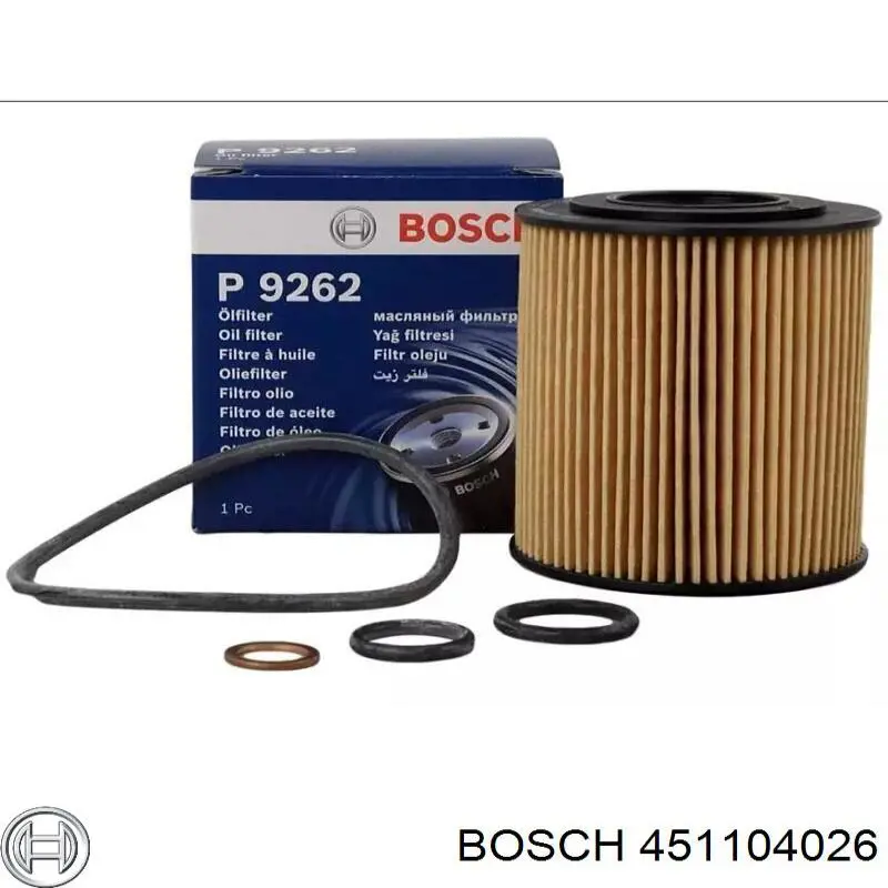Filtro de óleo 451104026 Bosch