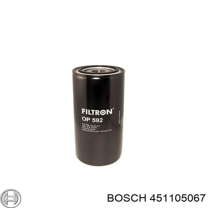 Filtro de óleo Bosch 451105067 preço, a partir de 13,66 USD