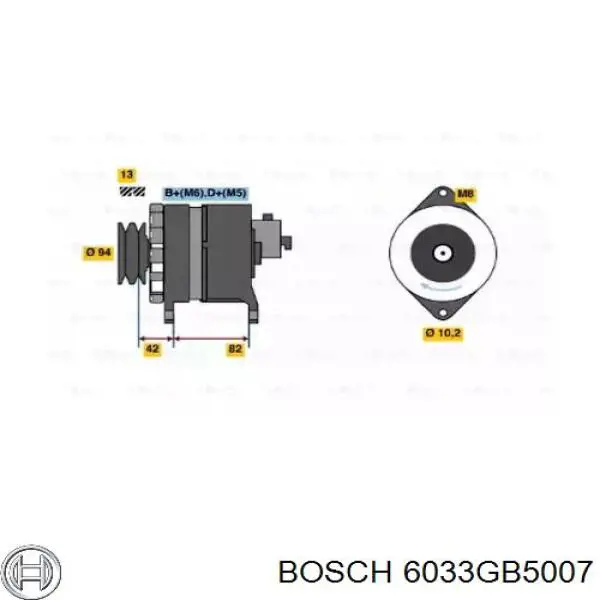 Gerador 6033GB5007 Bosch