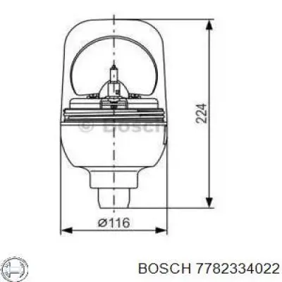 Sinal luminoso rotativo 7782334021 Bosch