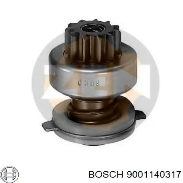 Roda-livre do motor de arranco Bosch 9001140317